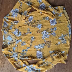 Yellow floral top